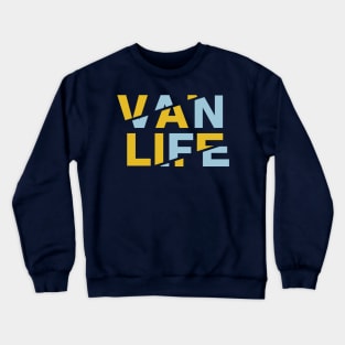 Vanlife: Tracks - Blue yellow Crewneck Sweatshirt